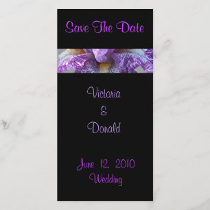 Batik Iris Save The Date Photo Cards