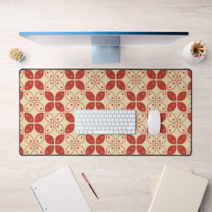 Batik Kawung, Indonesian Pattern, Javanese, Ethnic Desk Mat