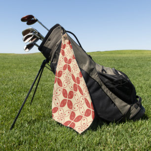 Batik Kawung, Indonesian Pattern, Javanese, Ethnic Golf Towel