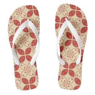 Batik Kawung, Indonesian Pattern, Javanese, Ethnic Jandals