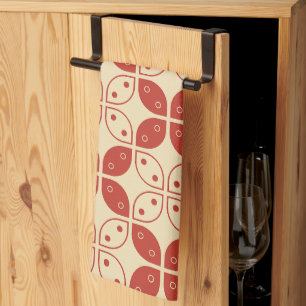 Batik Kawung, Indonesian Pattern, Javanese, Ethnic Tea Towel