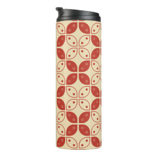 Batik Kawung, Indonesian Pattern, Javanese, Ethnic Thermal Tumbler