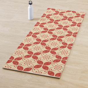 Batik Kawung, Indonesian Pattern, Javanese, Ethnic Yoga Mat