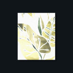 Batik Leaves Canvas Print<br><div class="desc">"Batik Leaves I" by June Erica Vess. Features a muted colour palette of batik leaves.</div>