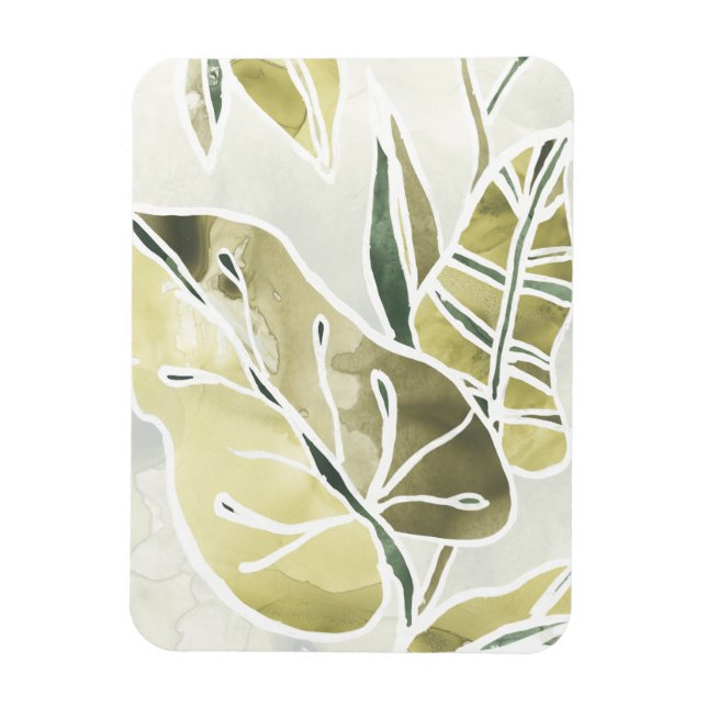 Batik Leaves Magnet (Vertical)