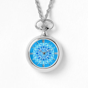 Batik Mandala Flower in Turquoise  Watch