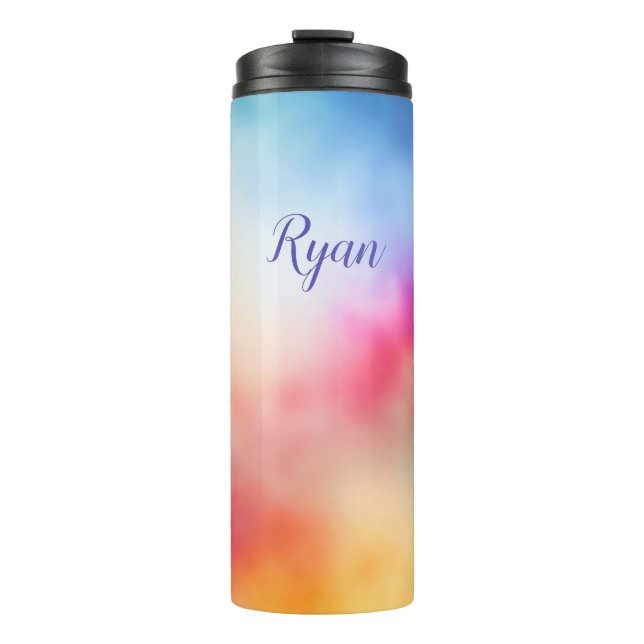 Batik Muster bunt Thermal Tumbler (Front)