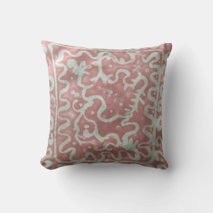 Batik Painting Boho Fibre Art Pillow