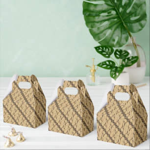 Batik Parang, Indonesian Pattern, Javanese, Ethnic Favour Box