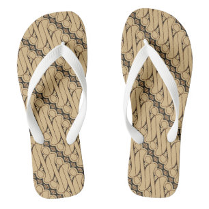 Batik Parang, Indonesian Pattern, Javanese, Ethnic Jandals