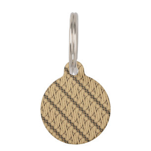 Batik Parang, Indonesian Pattern, Javanese, Ethnic Pet Tag
