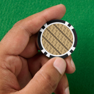 Batik Parang, Indonesian Pattern, Javanese, Ethnic Poker Chips