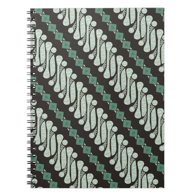 Batik Parang Yogyakarta, in various modern pattern Notebook (Front)