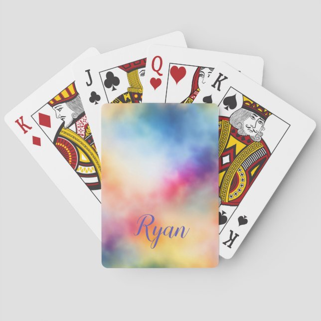 Batik Pattern colorful Playing Cards (Back)
