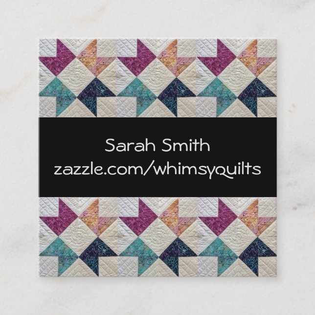 Batik Quilt Business Cards (Front)