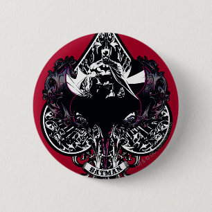Batman Ace of Spaces Gothic Crest 6 Cm Round Badge