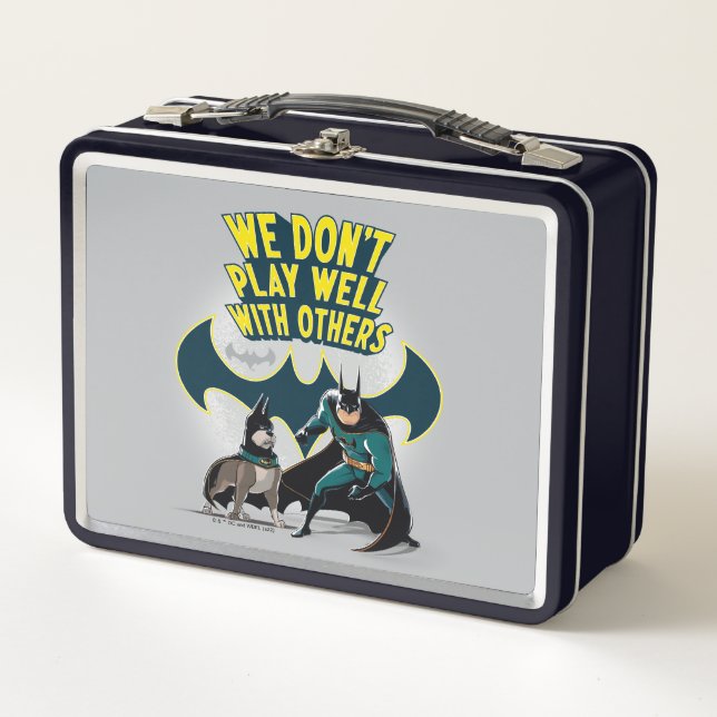 Batman & Ace - We Don't Play Well With Others Metal Lunch Box (Front)