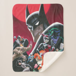 Batman Adventures Dangerous Dames & Demons Sherpa Blanket
