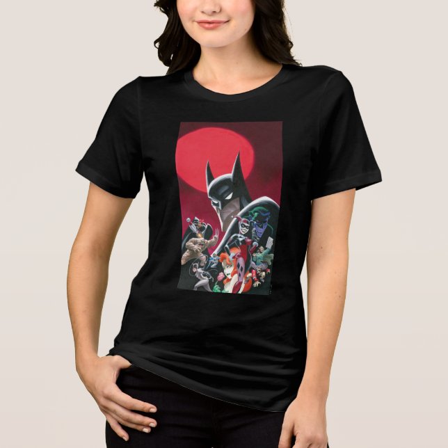 Batman Adventures Dangerous Dames & Demons Tri-Blend Shirt (Front)