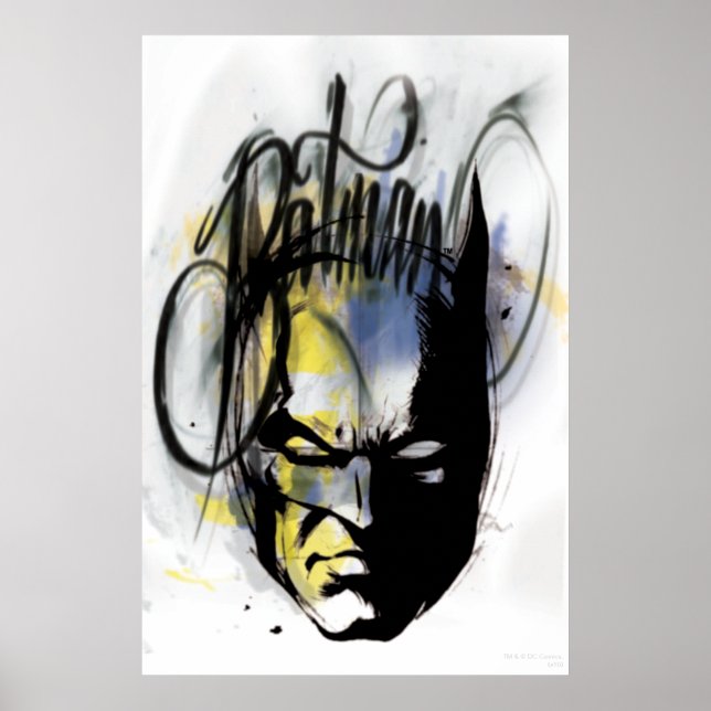 Batman Airbrush Portrait Poster (Front)