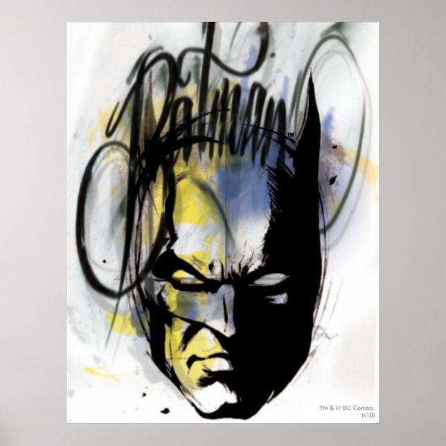 Batman Airbrush Portrait Poster (Front)