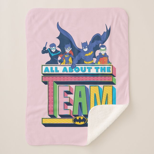 Batman | All About The Team Sherpa Blanket (Front)
