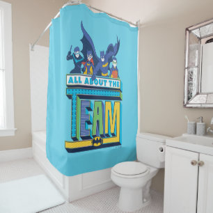 Batman All About The Team Shower Curtain