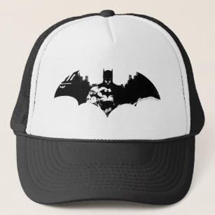 Batman and Gotham Silhouette Bat Logo Trucker Hat