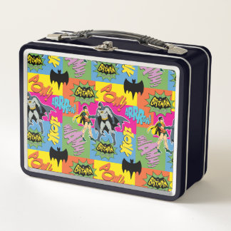 Batman and Robin | Action Handshake Pattern Metal Lunch Box