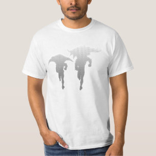 Batman And Robin Halftone Gradient T-Shirt