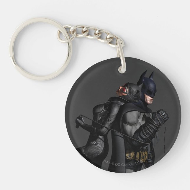 Batman Arkham City | Batman and Catwoman Key Ring (Front)