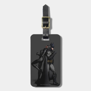 Batman Arkham City Batman and Catwoman Luggage Tag