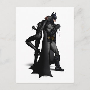 Batman Arkham City Batman and Catwoman Postcard
