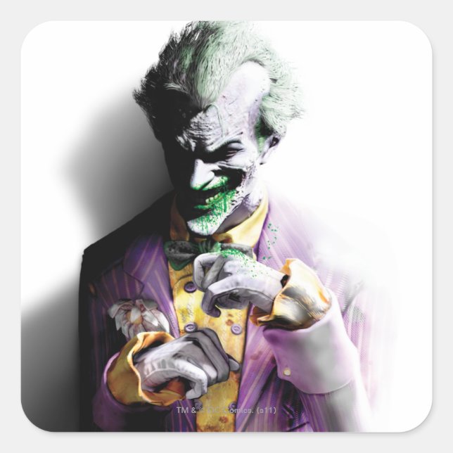 Batman Arkham City | Joker Square Sticker (Front)