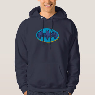 Batman   Arkham City Symbol Hoodie