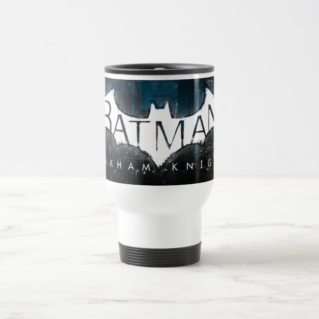 Batman Arkham Knight Gotham Logo Travel Mug (Center)
