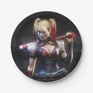 Batman Arkham Knight   Harley Quinn with Bat Paper Plate