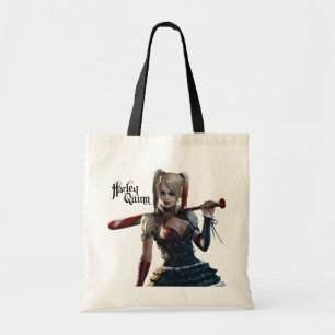 Batman Arkham Knight Harley Quinn with Bat Tote Bag