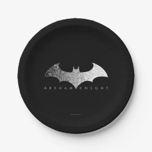 Batman Arkham Knight Pixel Logo Paper Plate