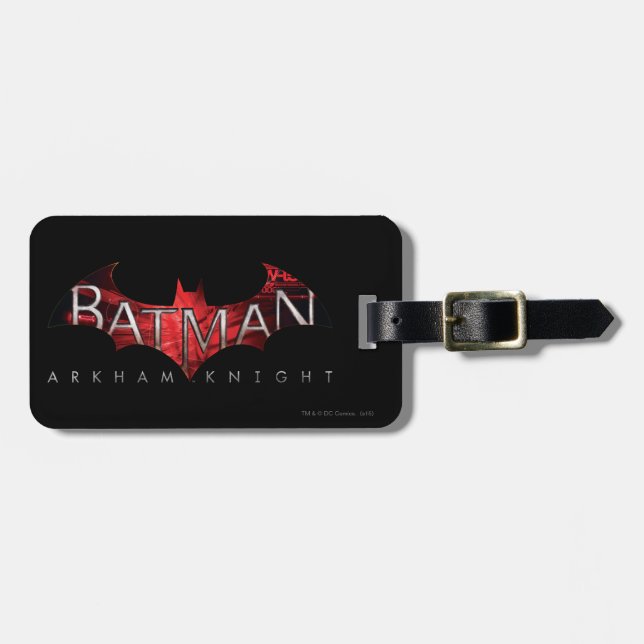 Batman Arkham Knight Red Logo Luggage Tag (Front Horizontal)