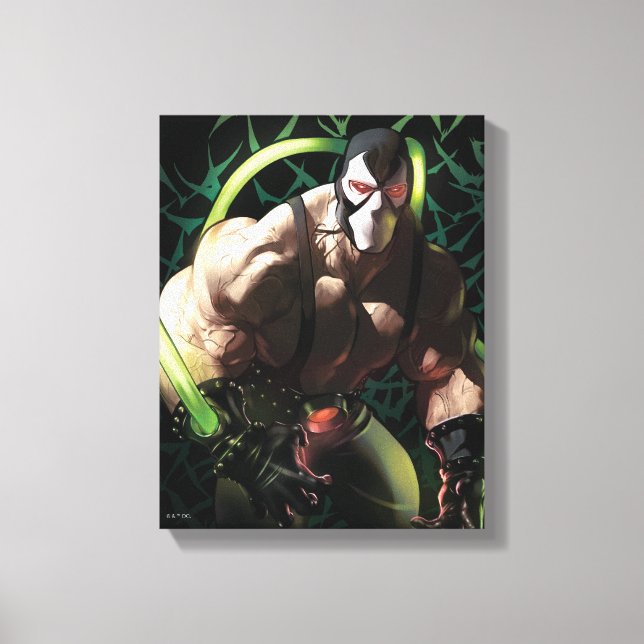 Batman Bane Bat Swarm Illustration Canvas Print (Front)