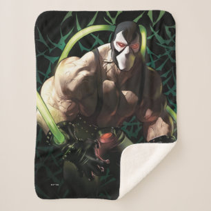Batman Bane Bat Swarm Illustration Sherpa Blanket