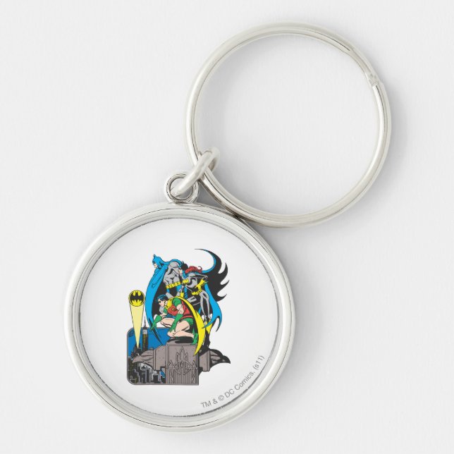 Batman/Batgirl/Robin Key Ring (Front)