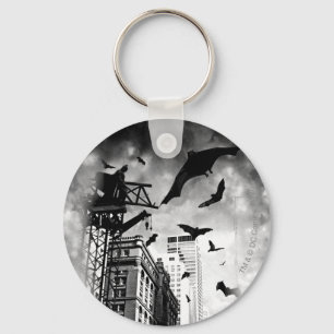Batman   Bats Flying Through Gotham Key Ring