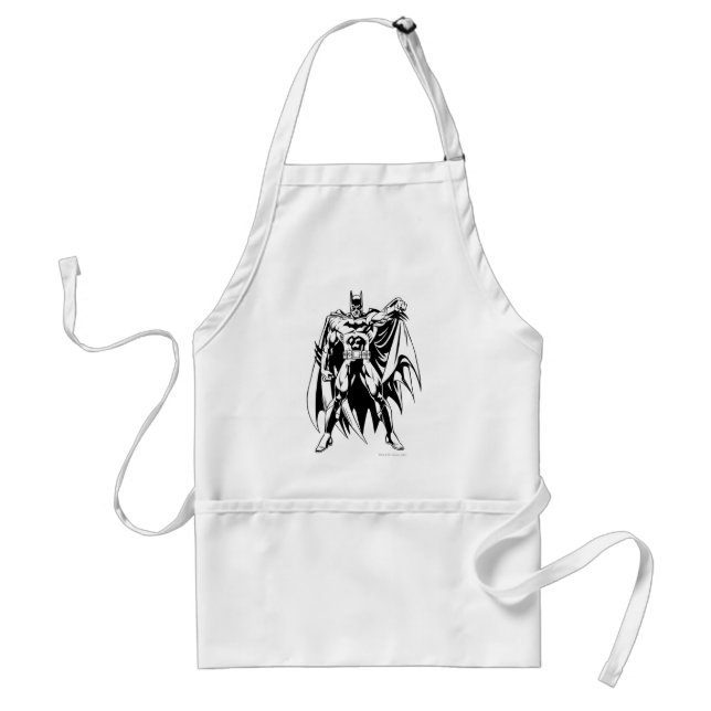 Batman Black and White Front Standard Apron (Front)