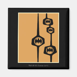 Batman Black Orange Frame Magnet