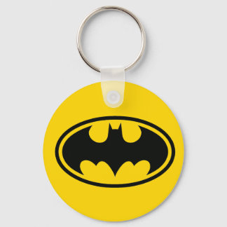 Batman Button  Key Ring