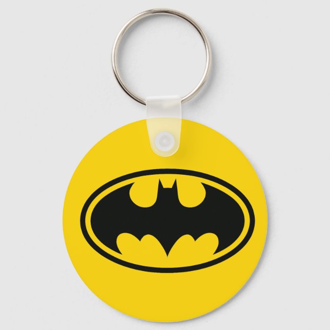 Batman Button  Key Ring (Front)