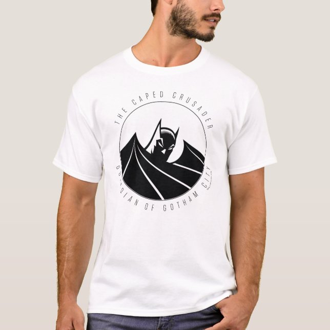 Batman "Caped Crusader" Silhouette Logo T-Shirt (Front)