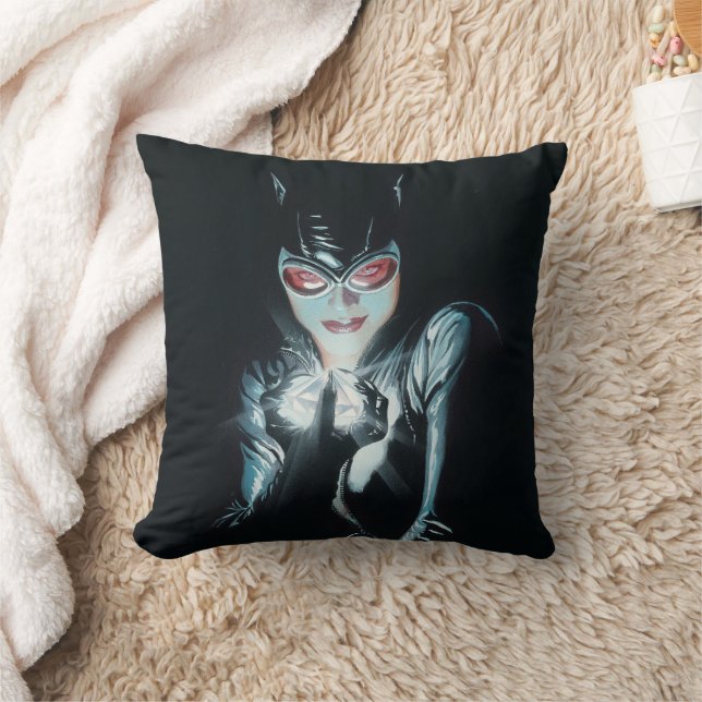 Batman Catwoman Faces of Evil Cover Illustration Cushion (Blanket)